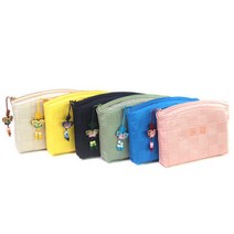 [박씨상방] 고급 국내산 누비 파우치A, 선택:파란색