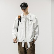 박스핏 화이트 청자켓 커플 빈티지 과잠 학생 인스타 g11
