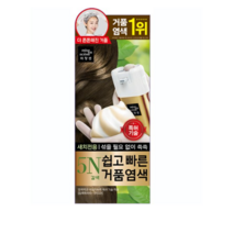 미쟝센 쉽고 빠른 거품 염색 새치전용, 5N 갈색, 6개
