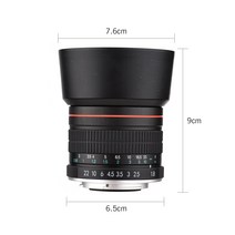 Andoer-85mm F1.8 대구경 중간 망원 풀 프레임 포트레이트 카메라 렌즈 캐논 EOS 카메라용 수동 초점 EF 마운트