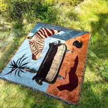 빈티지 블랑캣 160x130cm 감성 캠핑 카페트 블랭킷 차박 소파 쇼파