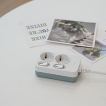 펄스일렉트로닉스 LED램프 개별스위치 국산 멀티탭 2구 1.5m 2.5m 4.5m AC250V~ 10A KC인증, 1개