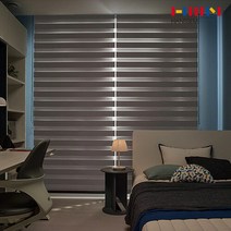 [한샘윈도우][BLACKLABEL] 맞춤 하이드 암막 콤비 블라인드