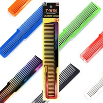 마스터 718 커트빗 바버샵 클리퍼용 커트빗 손잡이빗, 레드