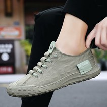 도오빠 미르슈 남성 스니커즈 캔버스 3CM 단화 키높이 운동화 플랫 드라이빙 슈즈 남자스니커즈