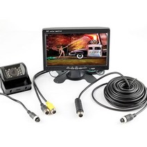 트럭 화물차 후방카메라 4pin 플러그 커넥터 12v 24v 7 인치 hd 반전 173, 10m 케이블이 포함된 키트