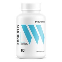 Swolverine Probiotix | 고급 프로바이오틱 보충제 DE111 바실러스 서브틸리스 소화 건강 장 면역 체계 지원 60회분 식물성 캡슐 207836