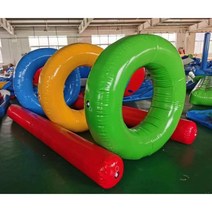 에어 바운스 실외 점프 미니바운스 체육대회 튜브 단체 대형 운동회 사다리 바이킹, 3x1.5m 동심원