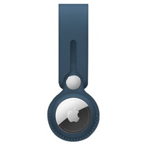 모할랩 에어태그 airtag 스마트태그 가죽 루프 케이스 2p 세트, 블루