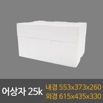 택배용 식품용 스티로폼박스 묶음판매, 어상자25k(4ea), 1개