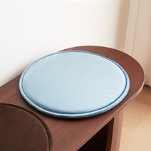 바이츠 벨벳 원형방석_블루