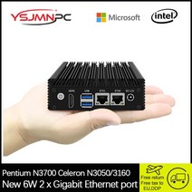 산업용 컴퓨터 PC x86 소프트 라우팅 셀러론 n3050n3160n3700 미니 6w 저전력 팬리스 포켓 에너지 절약 마이크로, 셀러론 n3050, 유럽 ​​연합, 램 4기가 128기가 SSD
