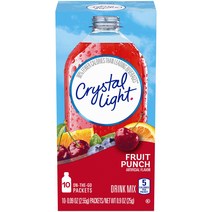Crystal Light 프루트 펀치 드링크 믹스 10개입, 2.55g