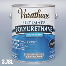 바라탄 폴리우레탄 친환경 수성바니쉬 3780ml 빠른건조시간 코팅제, Semi Gloss(반광)3.78L- 568.0170