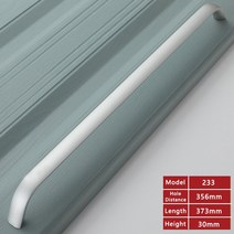 문 손잡이 도어핸들 인테리어 WV 긴 실버 캐비닛 서랍 당김 320MM 옷장 주방 손잡이 가구, 01 233-96mm