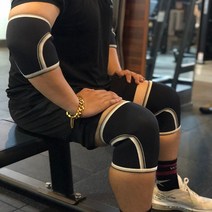 헬스 무릎보호대 7MM 네오프렌 좌/우 한쌍 니슬리브 니밴드 니랩 스쿼트 크로스핏 역도 웨이트 팔꿈치, 7mm무릎보호대, M사이즈한쌍