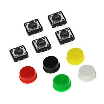 YST-1103T CTT-1103T 택트푸쉬버튼스위치+뚜껑 캡, 택트스위치 + 초록 캡