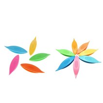 12pcs 태팅 셔틀 레이스에 대 한 다채로운 플라스틱 흔들며 셔틀 diy 손 lacemaking 공예 도구 뜨개질 예술 용품 (혼합, 62mmx16mmx10mm, 여러 가지 빛깔의
