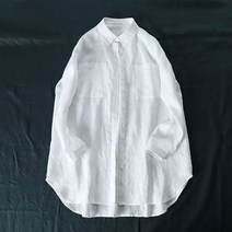 퀸앤조이 실용만점 루즈핏 포켓 린넨 남방