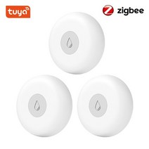 누수센서 스마트안전장비 누수경보기 zigbee 스마트 홈 누수 센서 무선 홍수 감지기 누수 감지 경고 수위 오버플로 알람 tuya, 협력사, 3개