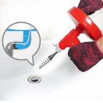 하수구 뚫는 수동 기구 수도관 스프링 청소 뚫어뻥, 한개옵션0