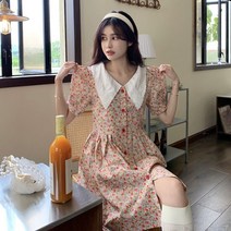 빅카라 여름 꽃무늬 하와이 셔츠형 원피스 시원한 여행용 휴양지 30대 플라워 동남아 SY