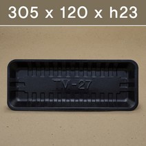 패키지요 스티로폼 사각트레이 27호 검정 1000개