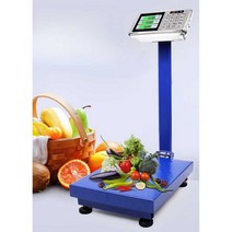 스탠드 전자정울 업소용 정육점 계량저울 야채가게, 300kg  빨간색 글씨 45x60 (특대형)