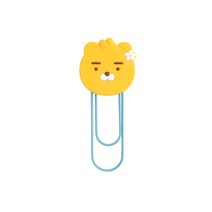 카카오프렌즈 / 리틀프렌즈 실리콘 북마크 L / 라이언 어피치 / 5개 10개 묶음상품 / 책갈피 책갈피북마크 북클립 북홀더 클립북마크 북라인마커 오피스북마크, 라이언(1개)