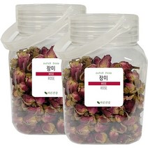 자연그대로를 담은 장미꽃 차 은은한향의 꽃차 장미꽃차100%, 2개, 130g(용기), 130g