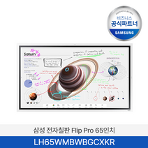 삼성 65인치 전자칠판 Flip Pro LH65WMBWBGCXKR, 본체+트레이+스탠드(한성)