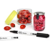 모나미 키친마카 유리병마카 글라스전용마카, 블랙, 2개입