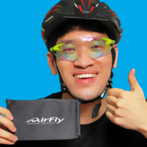 Airfly 에어플라이 스포츠고글 자전거고글 프리미엄 선글라스, 미러렌즈-핑크
