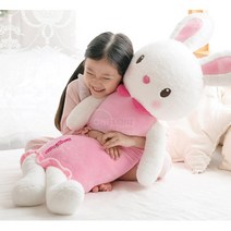 여아애착인형 바디필로우 큰토끼인형 영유아 아동쿠션 아기쿠션 롱쿠션 5살 어린이