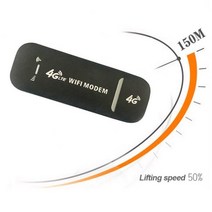 4G LTE 무선 라우터 USB 동글 150Mbps 모뎀 스틱 모바일 광대역 Sim 카드 와이파이 어댑터 홈 오피스, Black