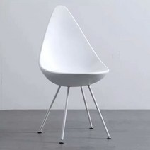 물방울 의자 인테리어 체어 미용실 등받이 편한 호텔 상담실 디자인 예쁜 카페 북유럽, 화이트