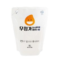 강청 녹색인증 무첨가 리필 EM 액상세탁세제1L 순비누, 단품없음