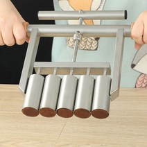반죽분할기 베이킹 정량 분배 케이크 빵 기계 식품, 5 구멍 단단한 나무 손잡이 스테인레스