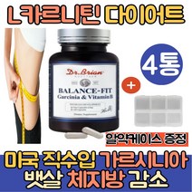 (싹쓰리맘)미국 직수입 가르시니아 추출물 엘카르니틴 l카르니틴/비타민B/ L-carnitine/l-카르니틴/HCA 내장지방 체지방 복부지방 감소 도움 건강식품, 가르시니아 카르니틴 120캡슐 4통