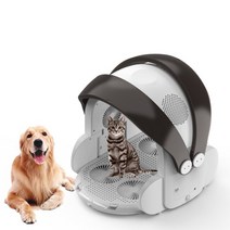 완전 자동 고양이 헤어 드라이어 휴대용 애완 동물 건조 전문 개 그루밍 수직 용품, 1.WHITE