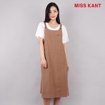 [미스칸트] 린넨 멜빵 원피스_KNOPM514