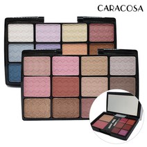 [카라코사]메이크업키트 2단(섀도우12색+립6색+블러셔2색), E-2