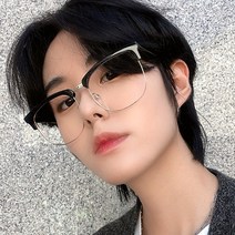 150 빅 오버사이즈 남자 남성 하금테 반뿔테 안경테