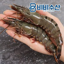 비비수산 신선한 블랙타이거 새우 10-12미, 1팩