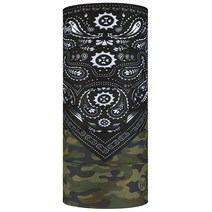 BUFF 다기능 넥웨어 아동용 오리지널 EcoStretch 울트라 스트레치 원단 12가지 이상 착용 가능 G-스케일 블루, Camo Cash