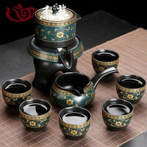 자사호 작가호 다도세트 가정용, 자동 다기[금전화] 6잔개