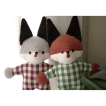 DIY 키트 메롱 여우 인형 만들기 동영상 초보용 바느질 취미 애착인형 학교수업 태교, 구름이(회색여우)