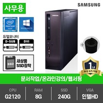삼성전자 고급 슬림PC 인텔 3세대 펜티엄 G2120 중고컴퓨터 DM300S1A, DM300S1A(인텔G2120/램8G/SSD240G/인텔HD/윈10)+장패드, 삼성슬림PC