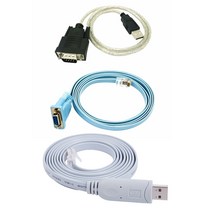 2Set RJ45 네트워크 케이블 직렬 케이블 RJ45와 USB에 DB9 및 RS232가있는 Cisco USB Console 케이블 용 USB to RJ45, 하나, 블루 & 화이트 & 블랙
