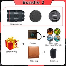 캐논 렌즈 카메라 EF 24105mm F4L IS II USM DSLR SLR EOS 6D 마크 90D 850D 250D 반란군 SL3 24105 F4 4, CHINA_Canon EF | Bundle 2, 3.Canon EF - Bundle 2